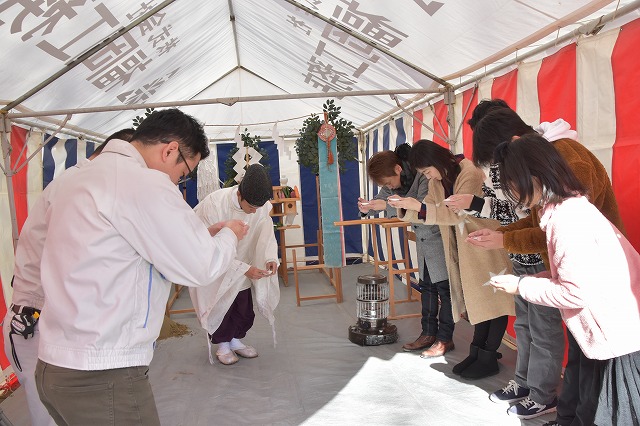 福岡市南区15　注文住宅建築現場リポート①　～地鎮祭～