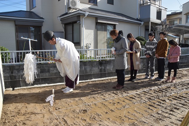 福岡市南区15　注文住宅建築現場リポート①　～地鎮祭～