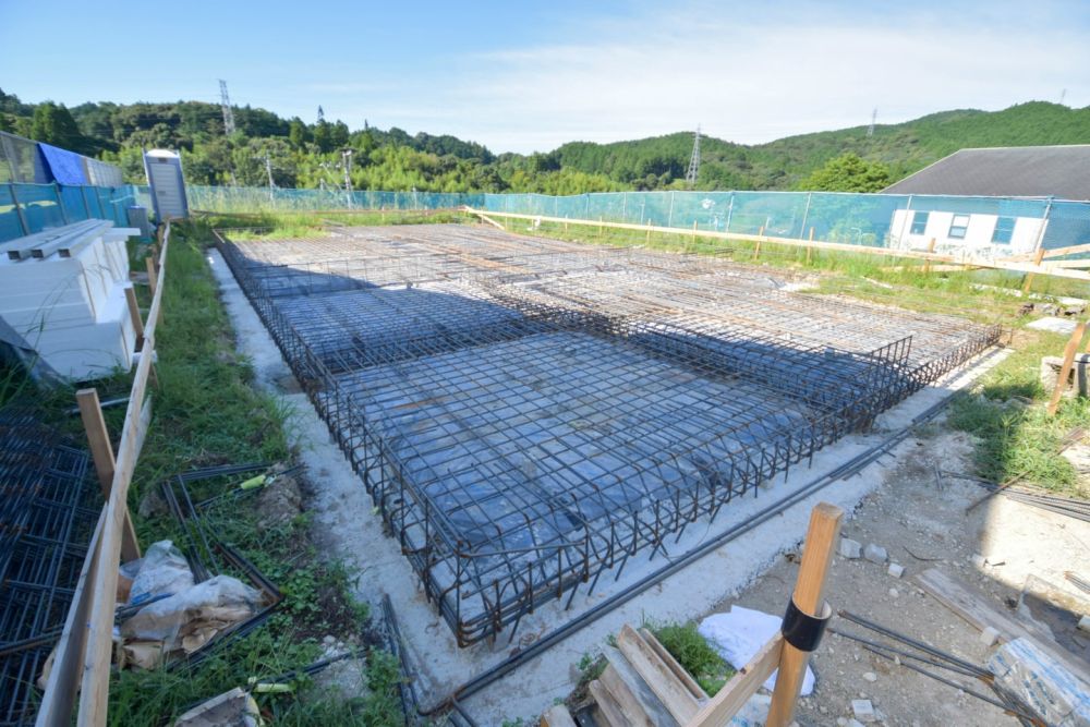 福岡県朝倉市01　注文住宅建築現場リポート③　～基礎工事・配筋～