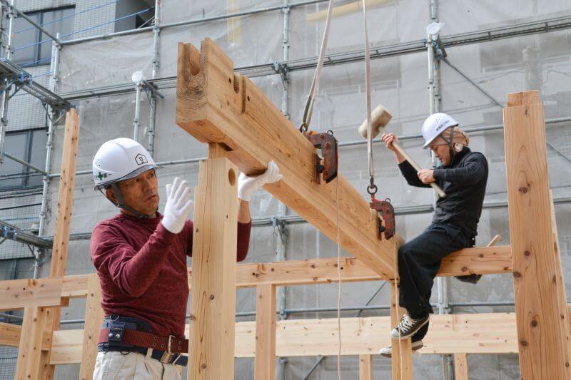 福岡市中央区03　注文住宅建築現場リポート⑤　～上棟式～