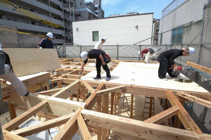 福岡市中央区03　注文住宅建築現場リポート⑤　～上棟式～