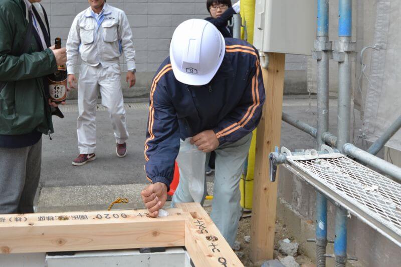「福岡市中央区03」注文住宅現場リポート⑤【上棟式】