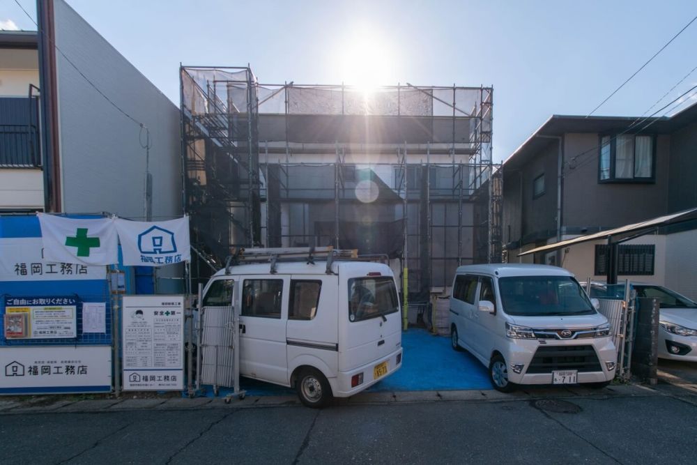 「福岡市早良区08」注文住宅現場リポート⑤【外装工事】【サイディング】