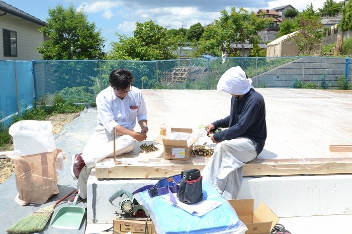 福岡県糟屋郡宇美町02　注文住宅建築現場リポート④