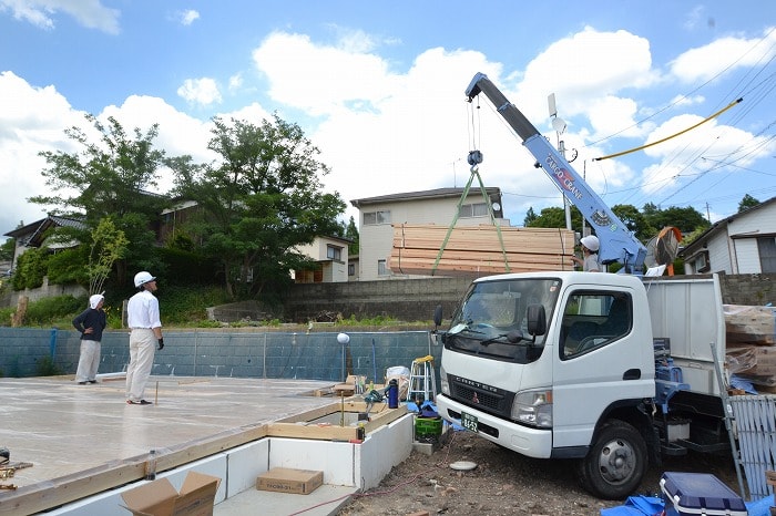 「糟屋郡宇美町02」注文住宅現場リポート④【木工事】【土台敷き】