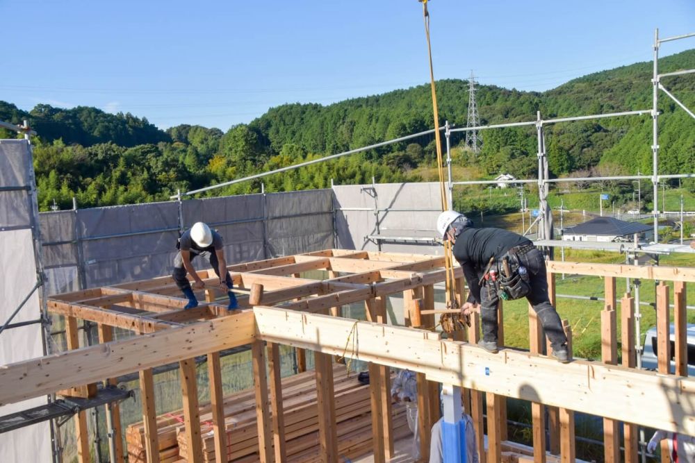 福岡県朝倉市01　注文住宅建築現場リポート④　～上棟式～