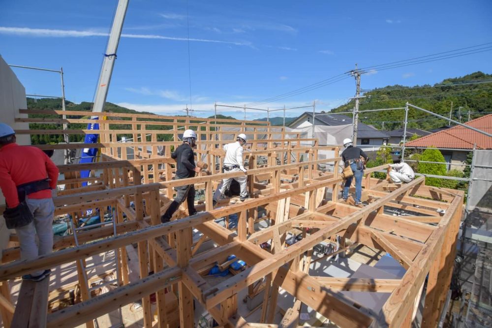 福岡県朝倉市01　注文住宅建築現場リポート④　～上棟式～