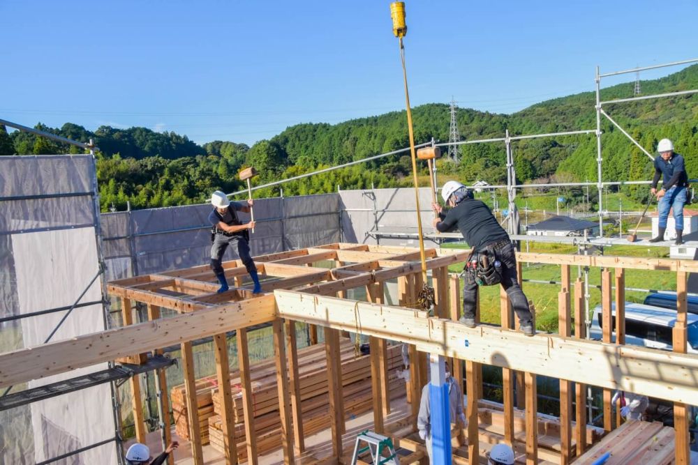 福岡県朝倉市01　注文住宅建築現場リポート④　～上棟式～