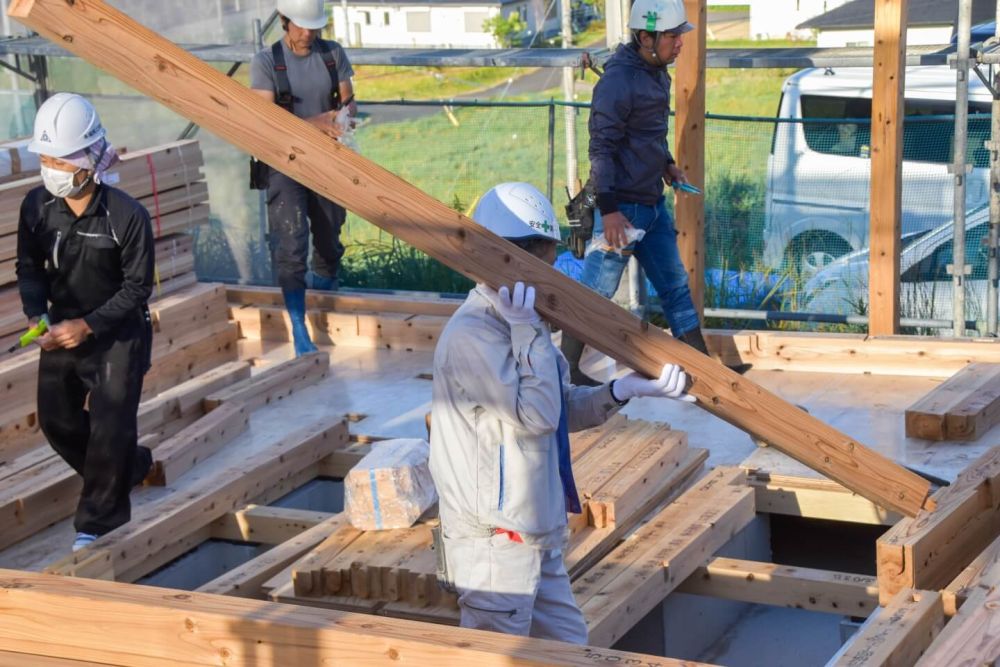 福岡県朝倉市01　注文住宅建築現場リポート④　～上棟式～