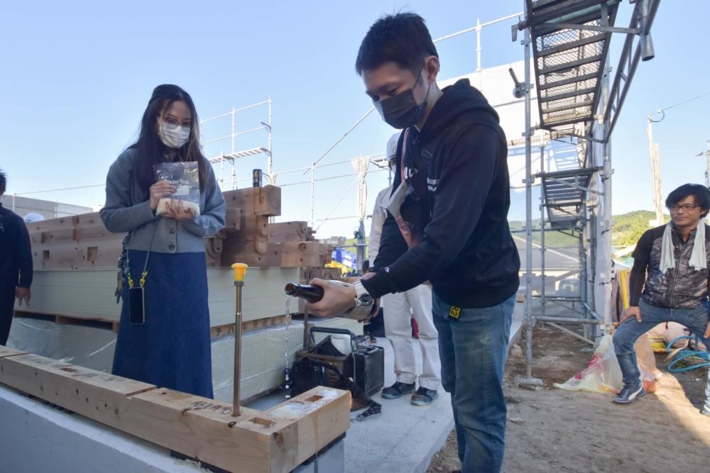 福岡県朝倉市01　注文住宅建築現場リポート④　～上棟式～