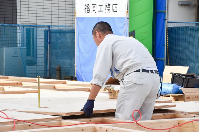 「福岡市城南区03」注文住宅現場リポート③【木工事】【土台敷き】