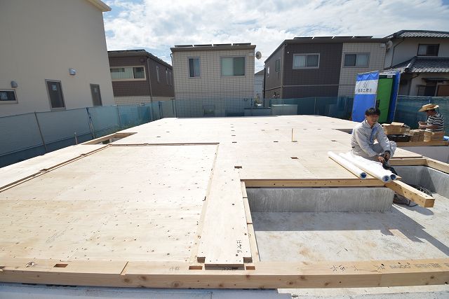 「福岡市城南区03」注文住宅現場リポート③【木工事】【土台敷き】