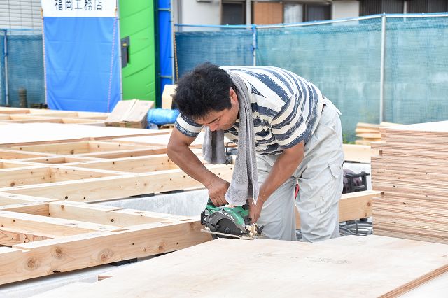 「福岡市城南区03」注文住宅現場リポート③【木工事】【土台敷き】