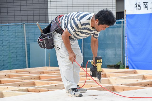 「福岡市城南区03」注文住宅現場リポート③【木工事】【土台敷き】