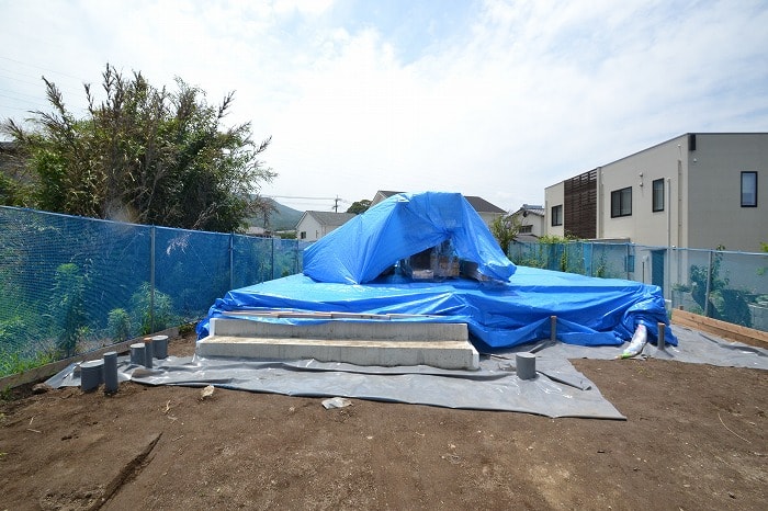 「福岡市早良区梅林02」注文住宅現場リポート④【木工事】【土台敷き】