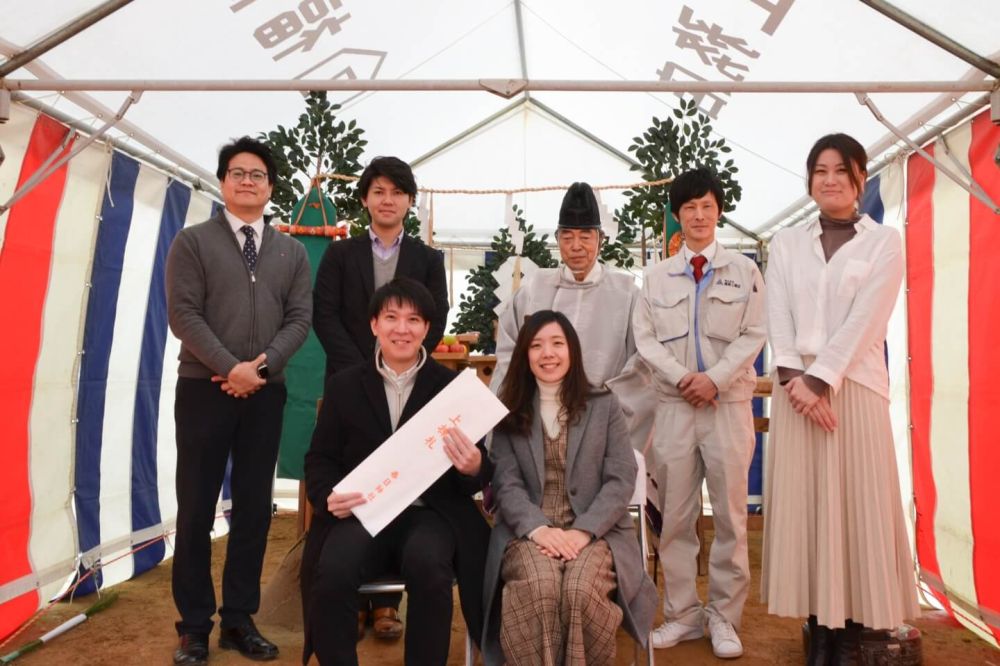 「古賀市05」注文住宅現場リポート①【地鎮祭】