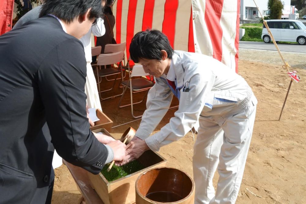 福岡県古賀市05　注文住宅建築現場リポート①　～地鎮祭～