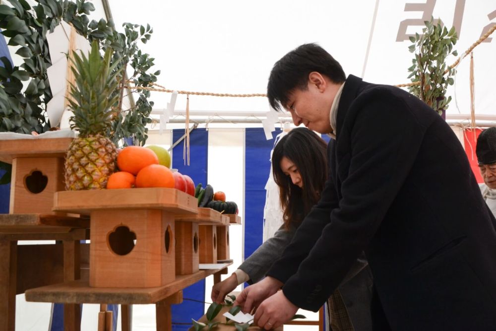 福岡県古賀市05　注文住宅建築現場リポート①　～地鎮祭～