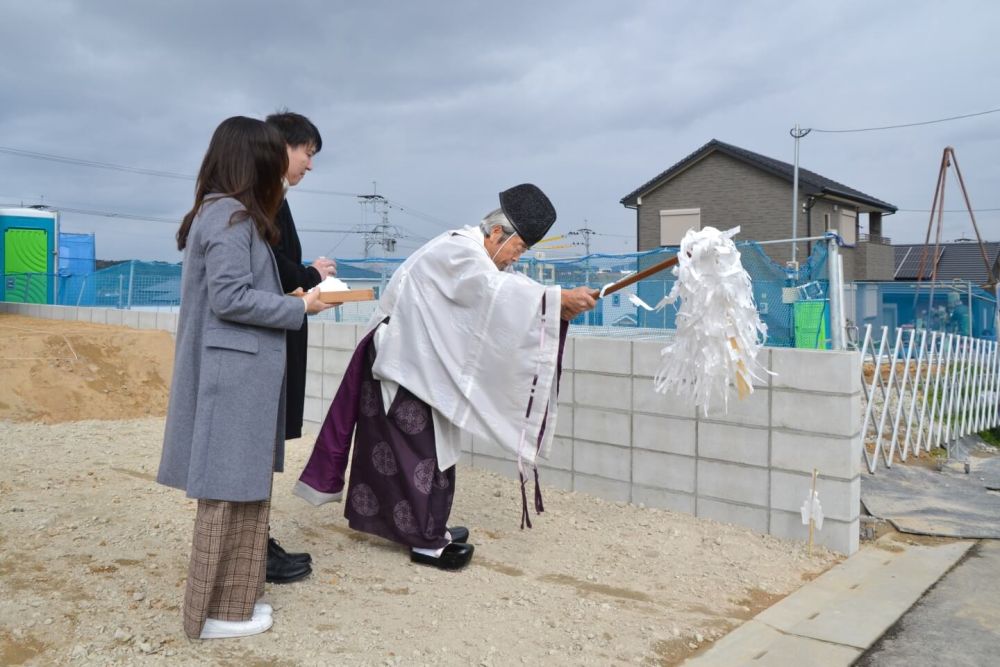 福岡県古賀市05　注文住宅建築現場リポート①　～地鎮祭～