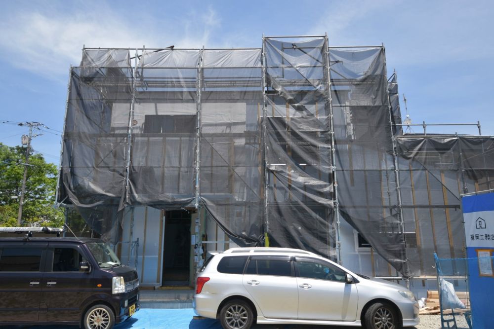 「太宰府市06」注文住宅現場リポート⑧【外装工事】【通期胴縁】