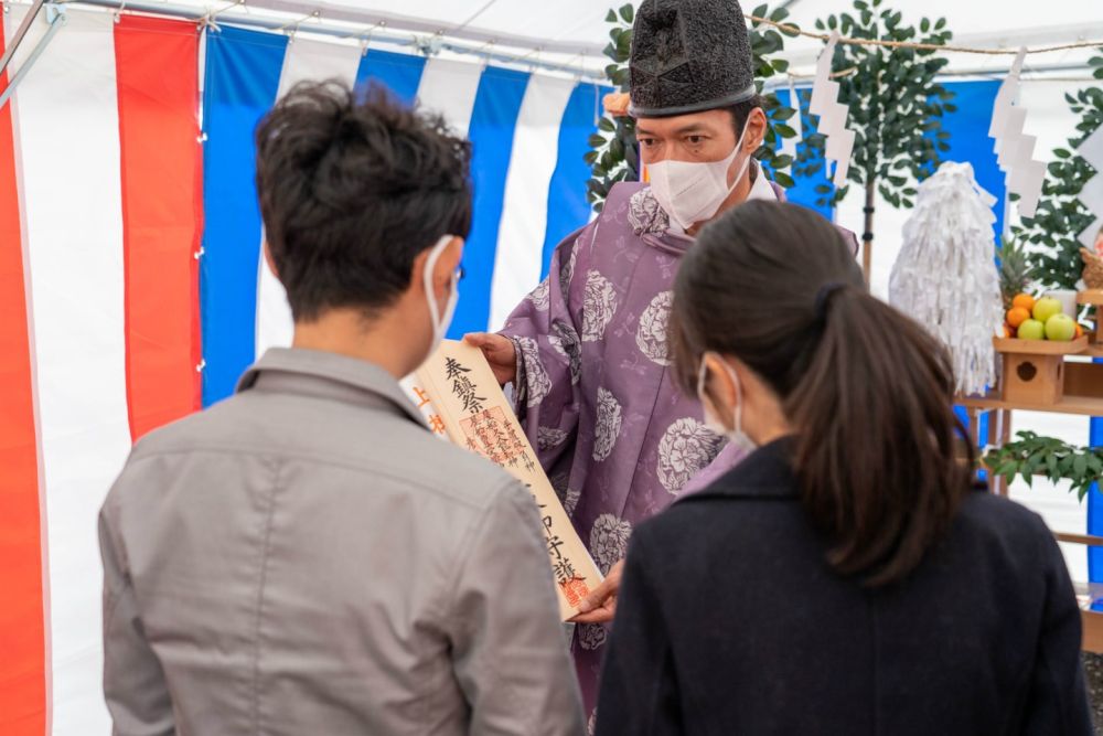 「糸島市二丈深江01」注文住宅現場リポート①【地鎮祭】