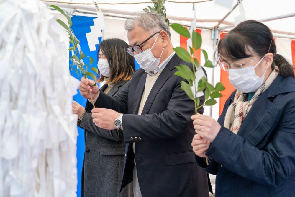 「糸島市二丈深江01」注文住宅現場リポート①【地鎮祭】