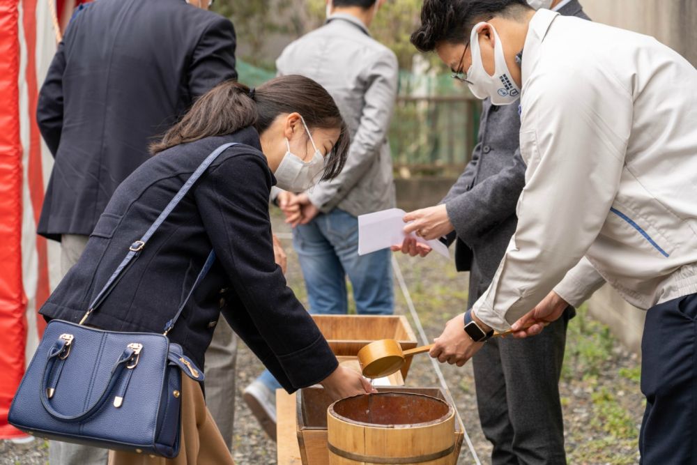 福岡県糸島市二丈深江01　注文住宅建築現場リポート①　～地鎮祭～