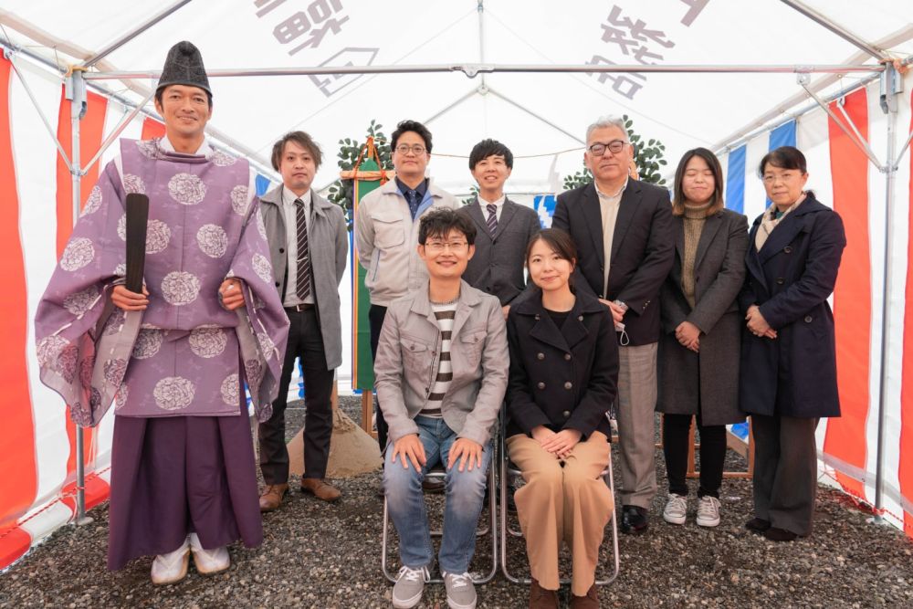 「糸島市二丈深江01」注文住宅現場リポート①【地鎮祭】