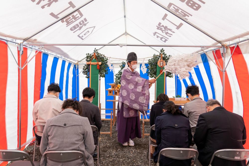 福岡県糸島市二丈深江01　注文住宅建築現場リポート①　～地鎮祭～