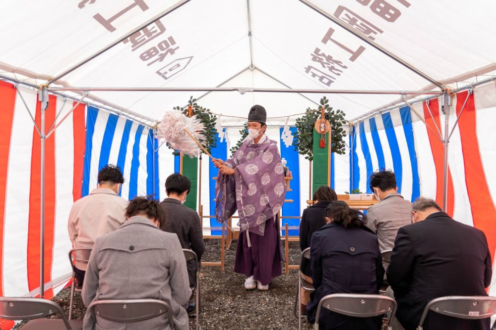 「糸島市二丈深江01」注文住宅現場リポート①【地鎮祭】