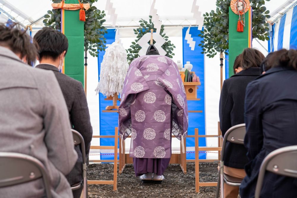 福岡県糸島市二丈深江01　注文住宅建築現場リポート①　～地鎮祭～