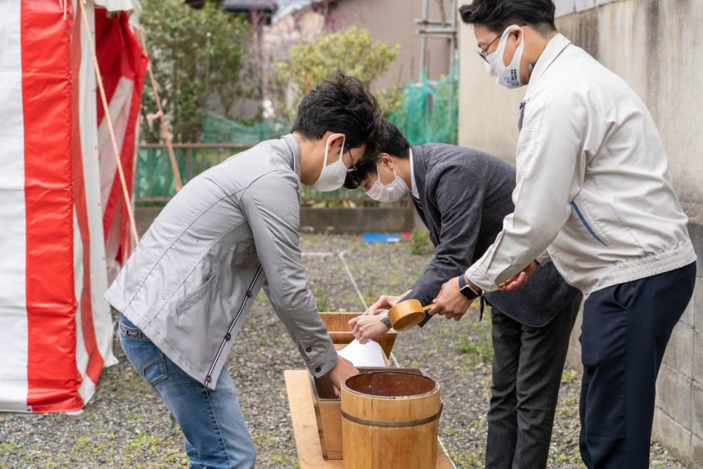 福岡県糸島市二丈深江01　注文住宅建築現場リポート①　～地鎮祭～