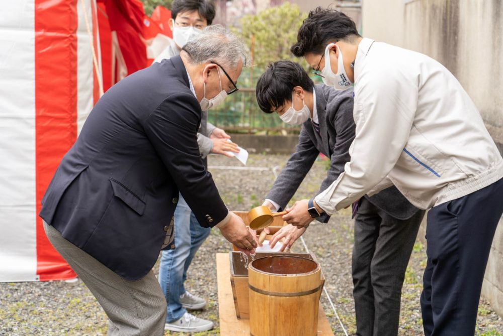 福岡県糸島市二丈深江01　注文住宅建築現場リポート①　～地鎮祭～