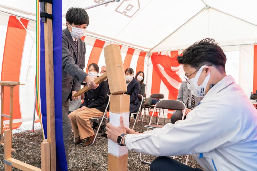 「糸島市二丈深江01」注文住宅現場リポート①【地鎮祭】