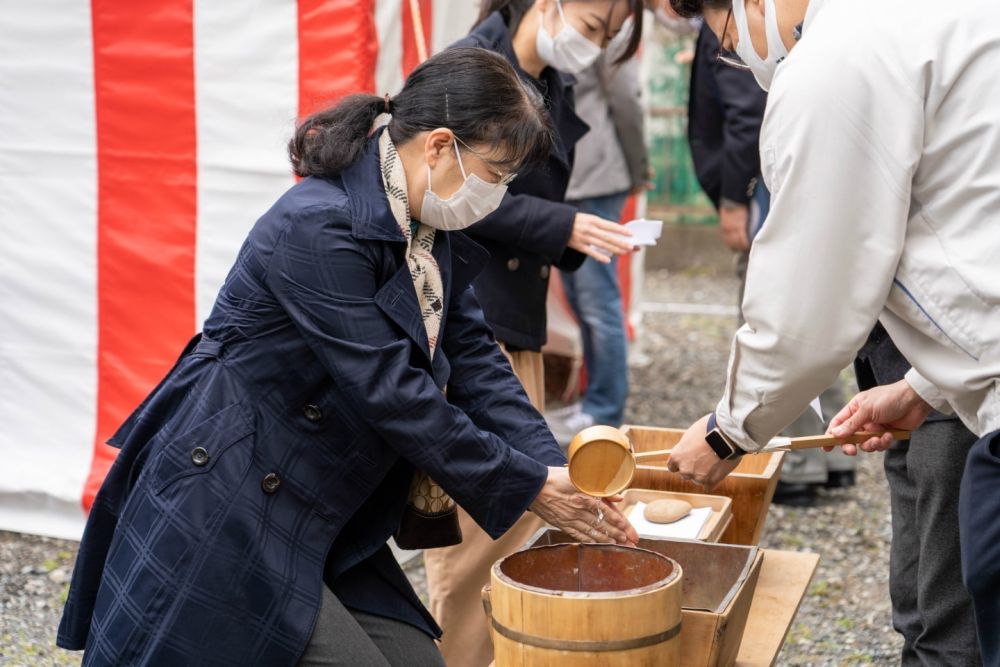 福岡県糸島市二丈深江01　注文住宅建築現場リポート①　～地鎮祭～