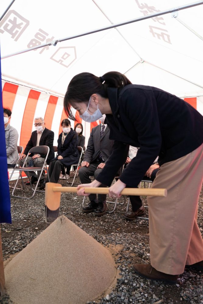 福岡県糸島市二丈深江01　注文住宅建築現場リポート①　～地鎮祭～