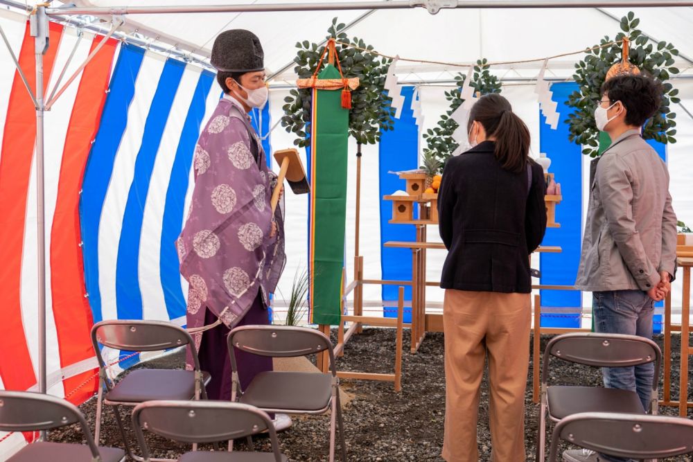 「糸島市二丈深江01」注文住宅現場リポート①【地鎮祭】