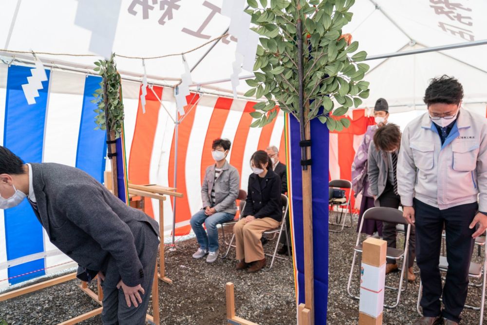 「糸島市二丈深江01」注文住宅現場リポート①【地鎮祭】