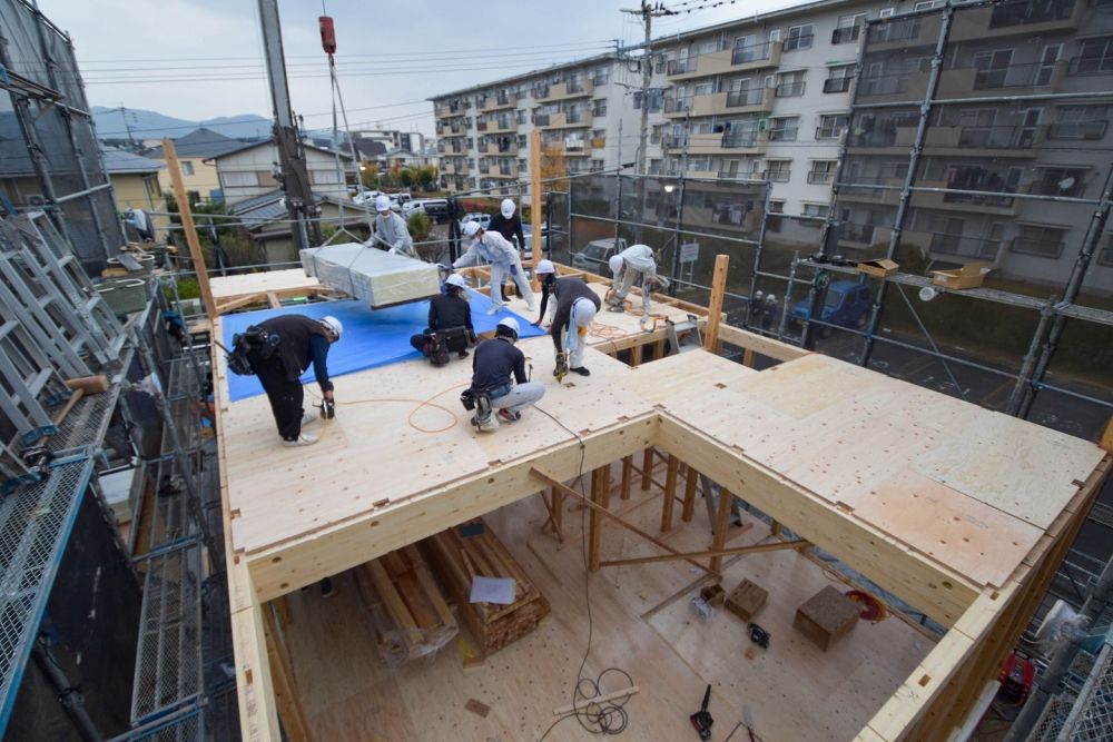 福岡市早良区06　注文住宅建築現場リポート④　～上棟式～