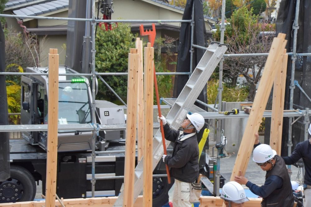 福岡市早良区06　注文住宅建築現場リポート④　～上棟式～