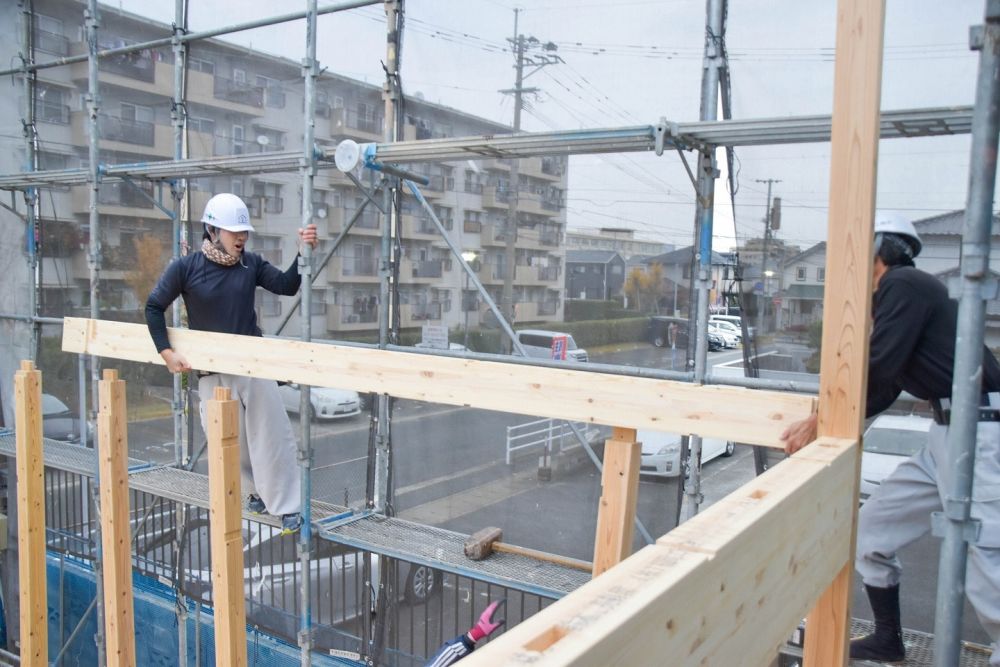 福岡市早良区06　注文住宅建築現場リポート④　～上棟式～