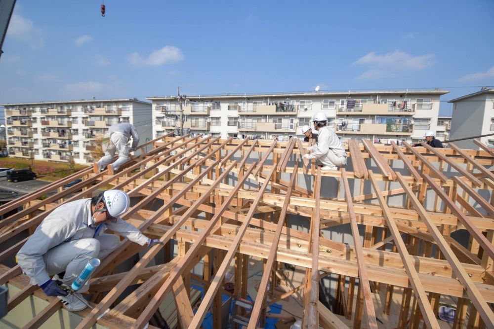 福岡市早良区06　注文住宅建築現場リポート④　～上棟式～