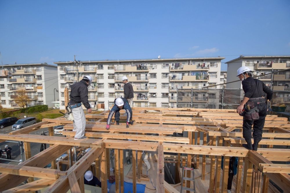 福岡市早良区06　注文住宅建築現場リポート④　～上棟式～