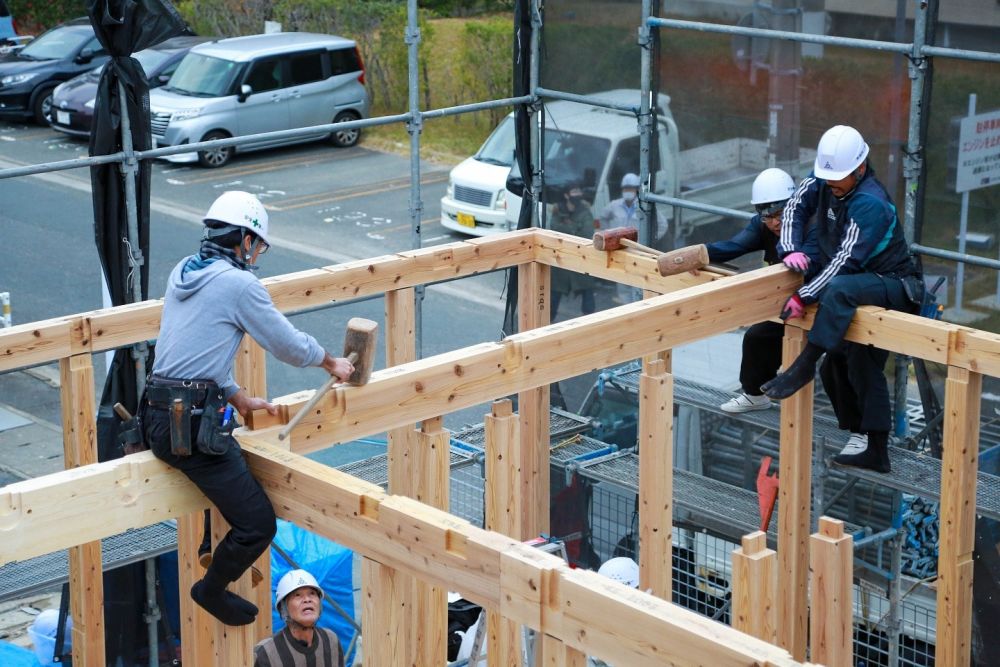 福岡市早良区06　注文住宅建築現場リポート④　～上棟式～