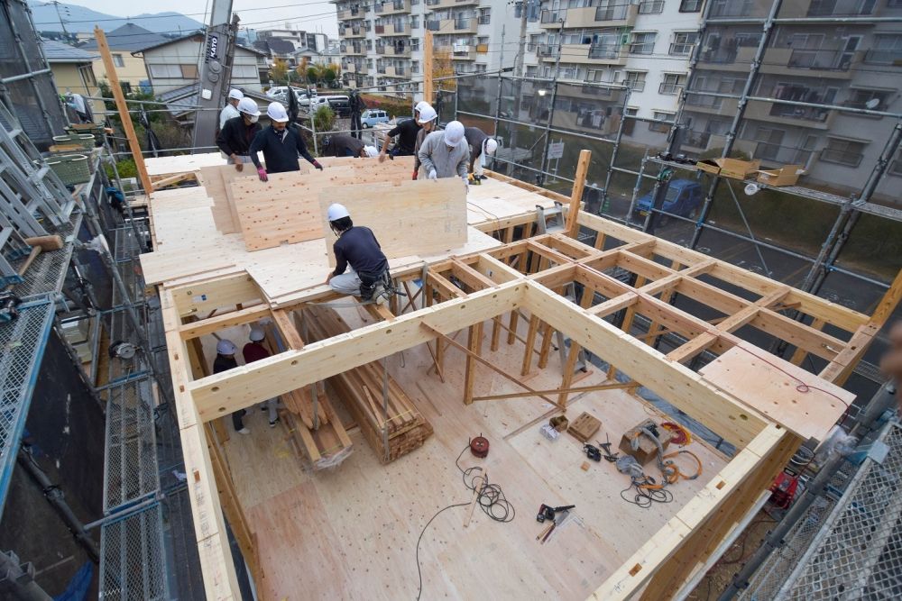 福岡市早良区06　注文住宅建築現場リポート④　～上棟式～