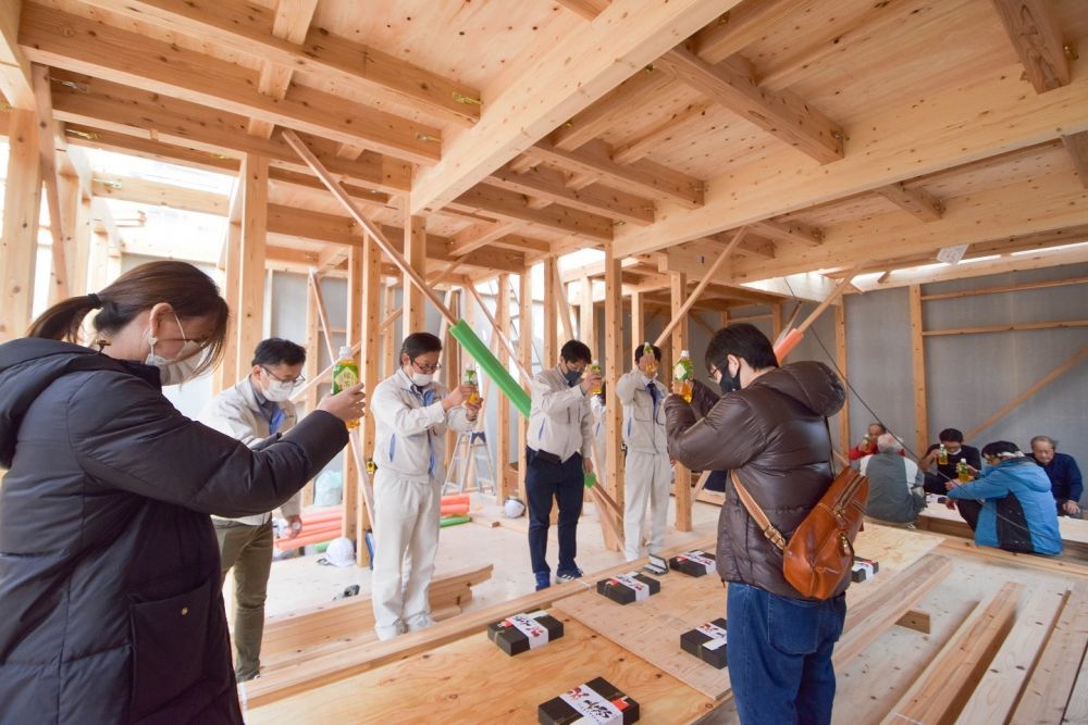 「福岡市早良区06」注文住宅現場リポート④【上棟式】