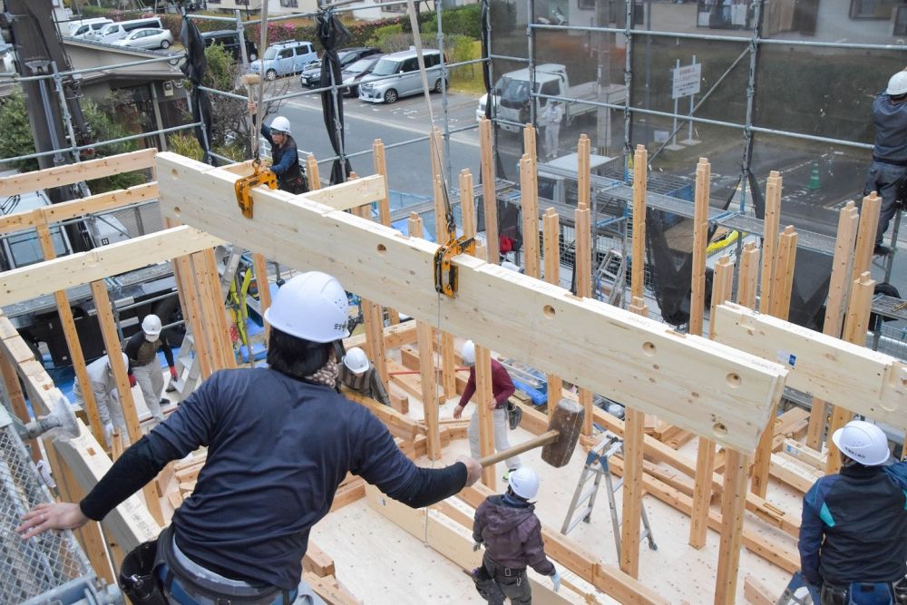 「福岡市早良区06」注文住宅現場リポート④【上棟式】