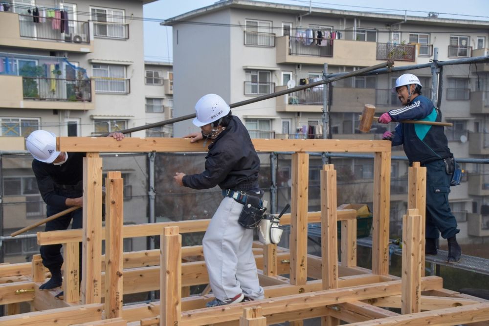 福岡市早良区06　注文住宅建築現場リポート④　～上棟式～