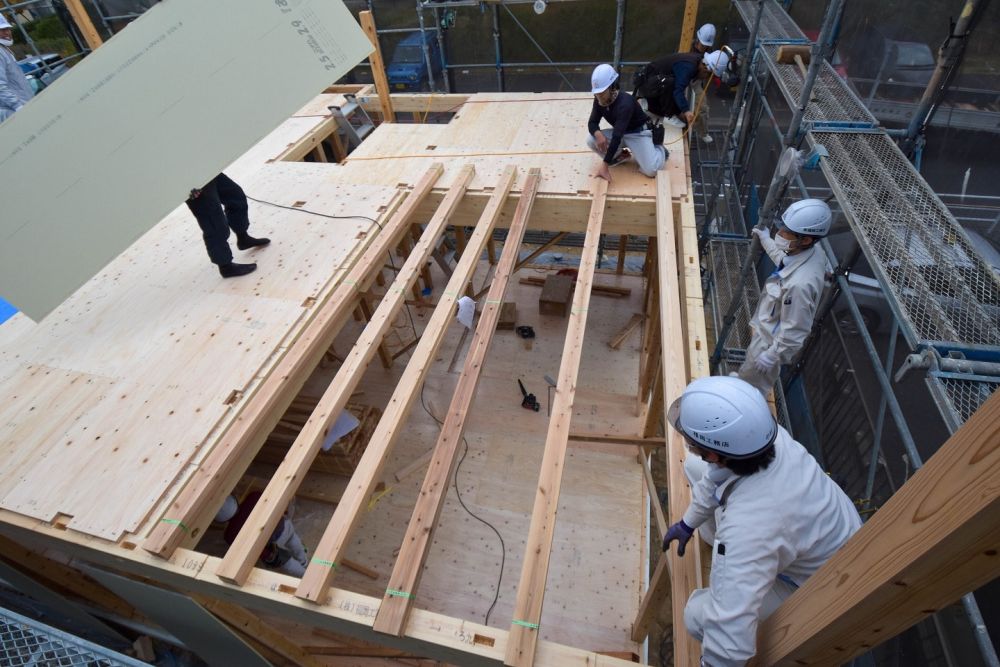 福岡市早良区06　注文住宅建築現場リポート④　～上棟式～