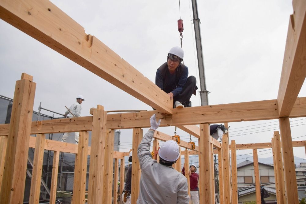 福岡市早良区06　注文住宅建築現場リポート④　～上棟式～